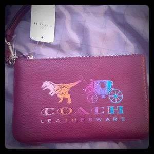 Brand New Coach Leather Wristlet